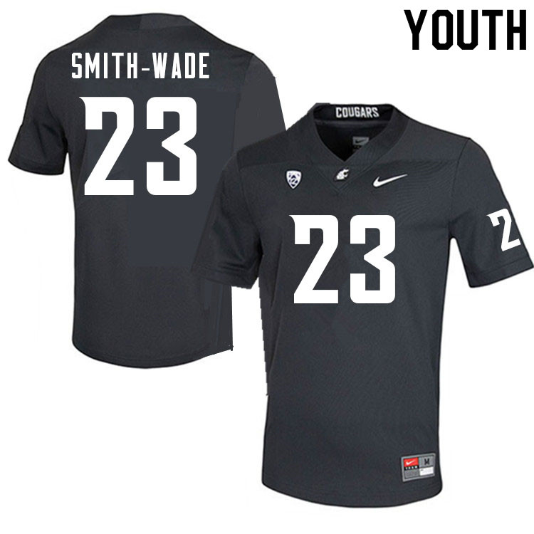 Youth #23 Chau Smith-Wade Washington Cougars College Football Jerseys Sale-Charcoal